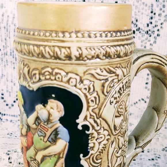 VINTAGE COLLECTIBLE CERAMARTE GERMAN BEER STEIN TAVERN SCENE - Picture 10 of 15